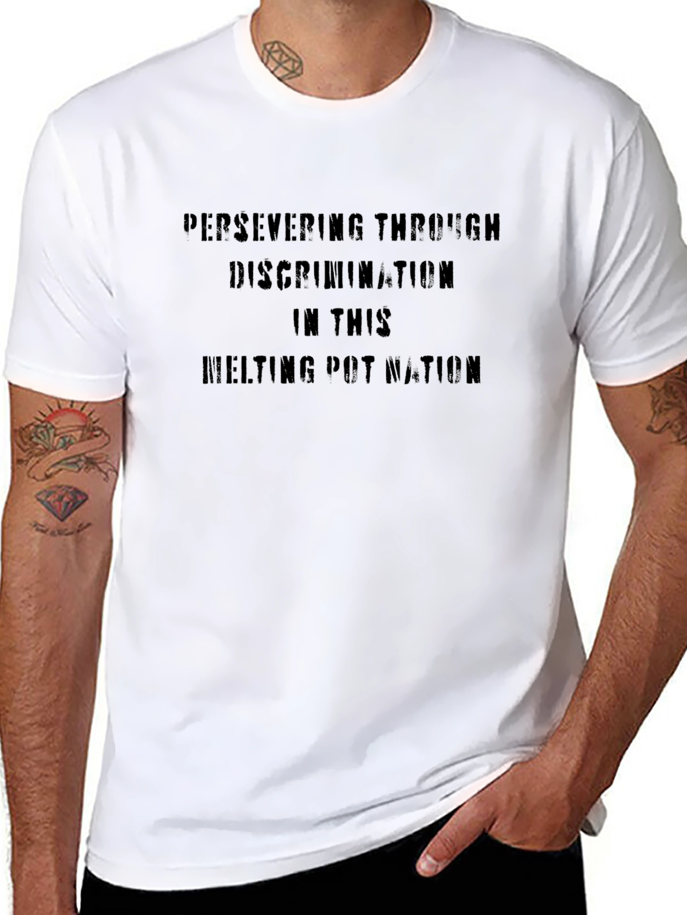 Persevering Through Discrimination Graphic Tee