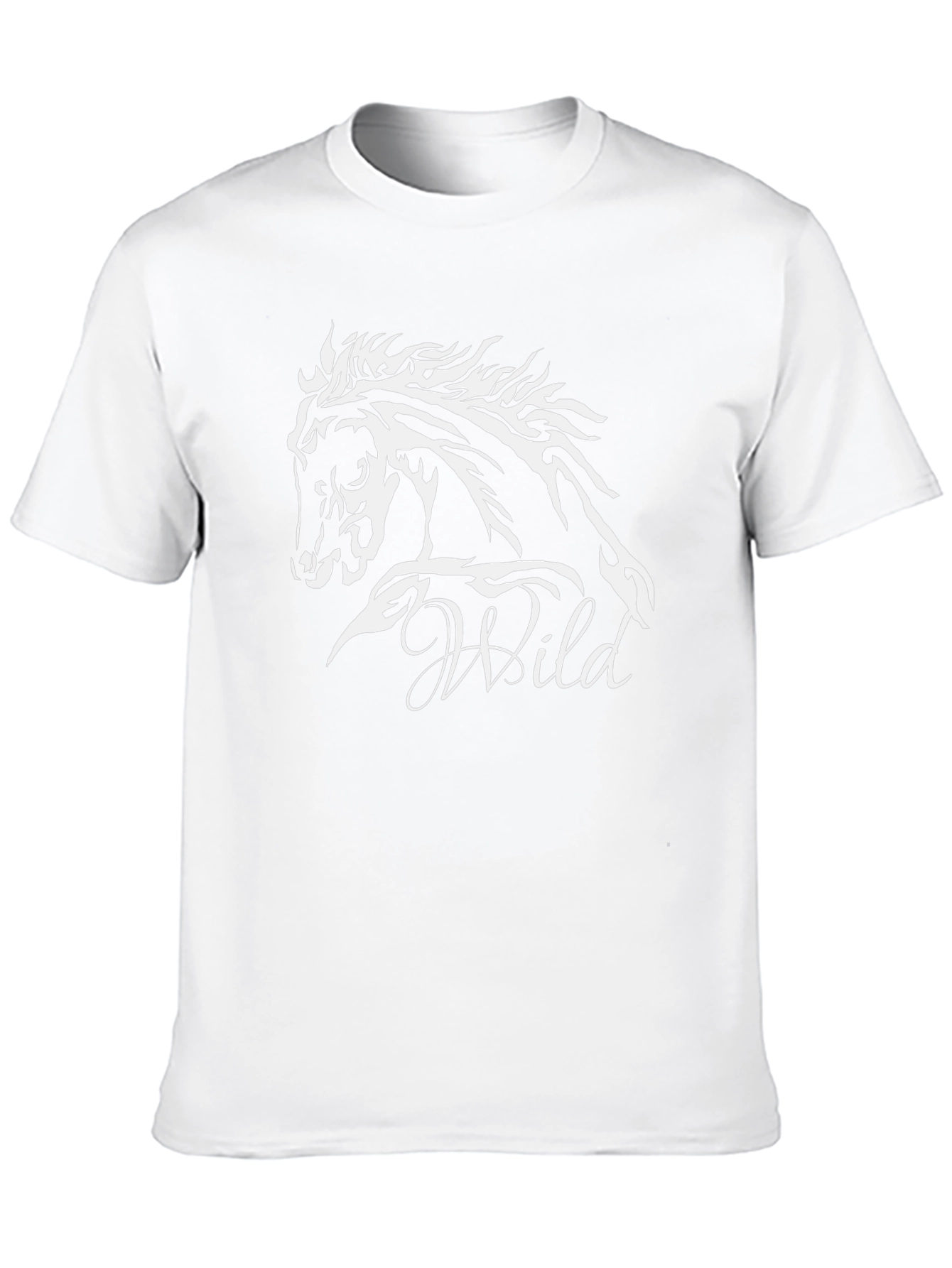 Wild Horse Graphic Tee - Stylish Black T-Shirt