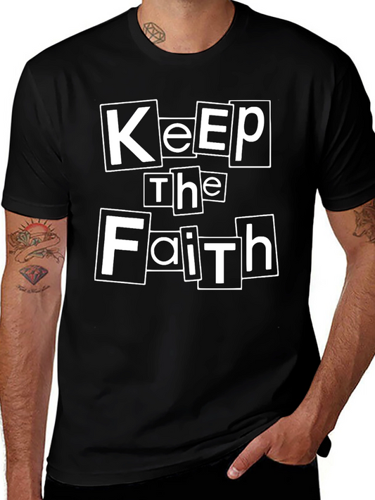 Keep The Faith Black Graphic T-Shirt