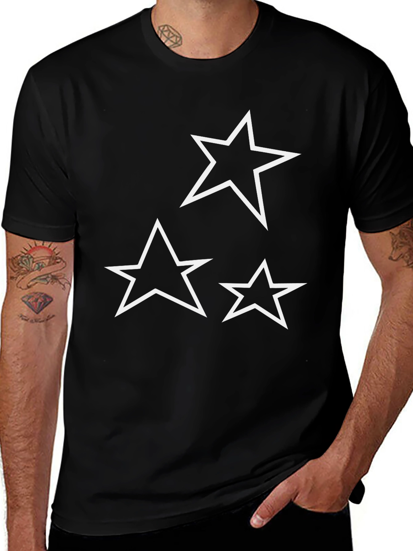 Star Graphic Black T-Shirt