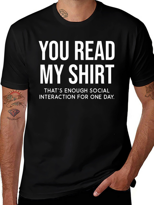 Funny Sarcastic Social Interaction T-Shirt