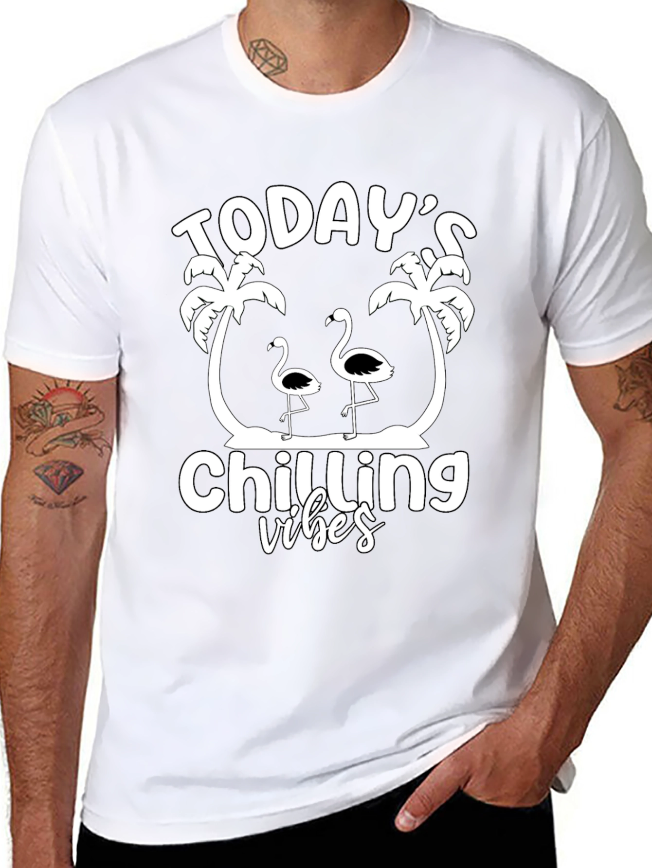 Todays Chilling Vibes Graphic Tee