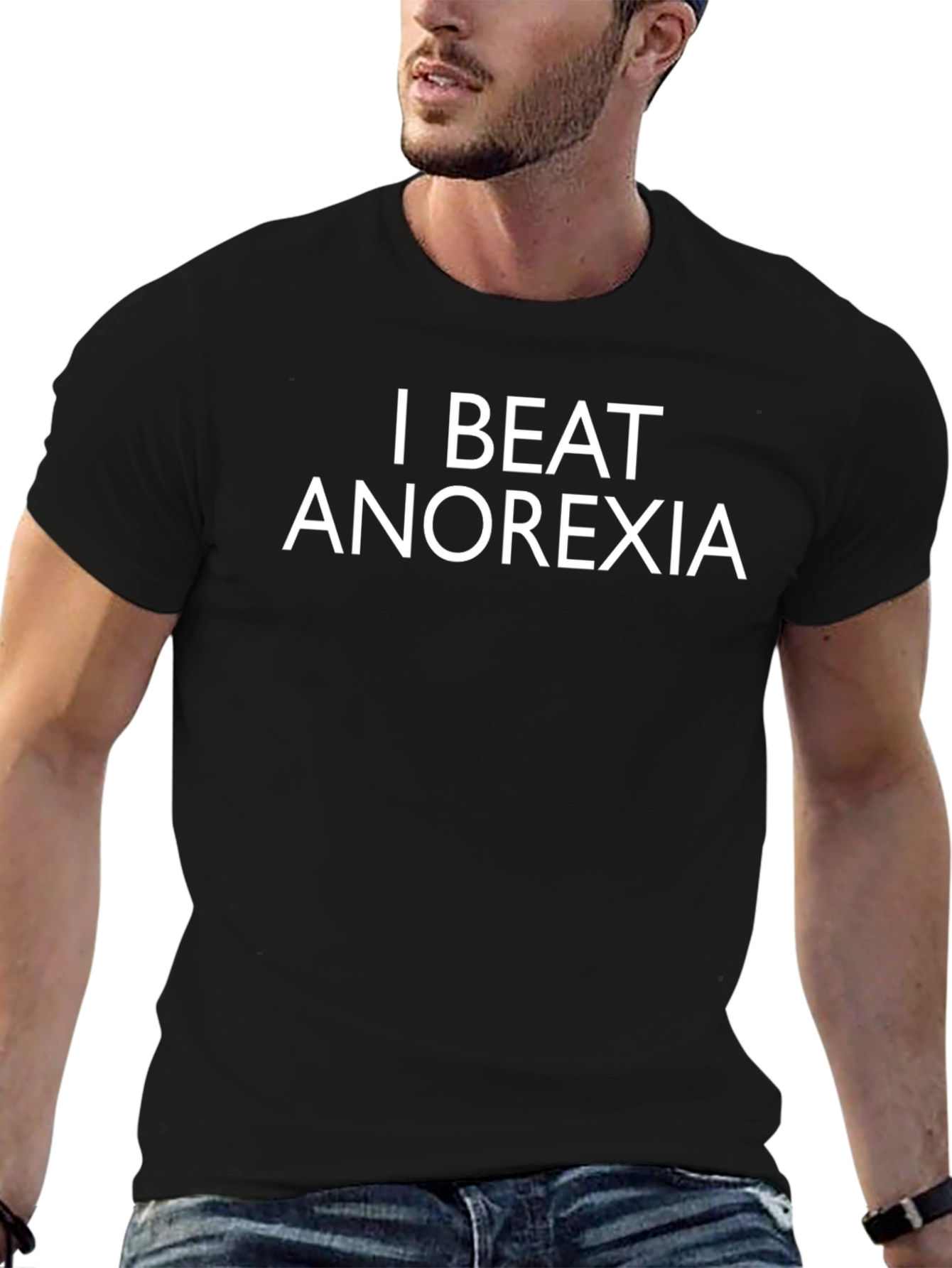 I Beat Anorexia T-Shirt Recovery Tee