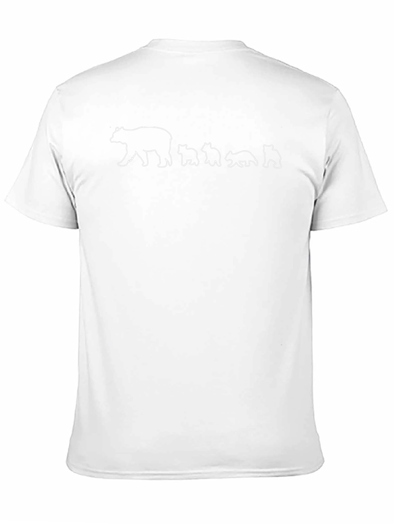 Bear Family T-Shirt - Black