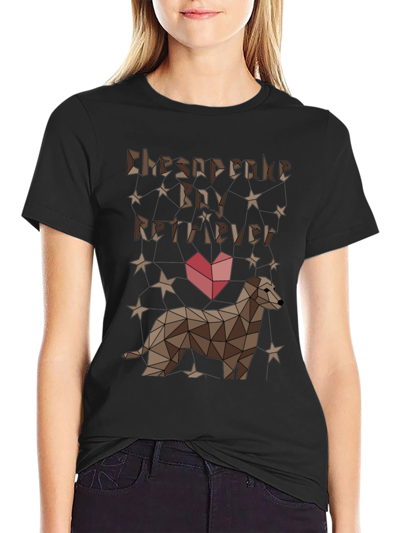 Chesapeake Bay Retriever Geometric T-Shirt