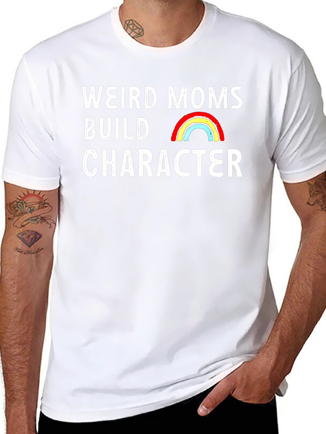 Weird Moms Build Character Graphic Tee