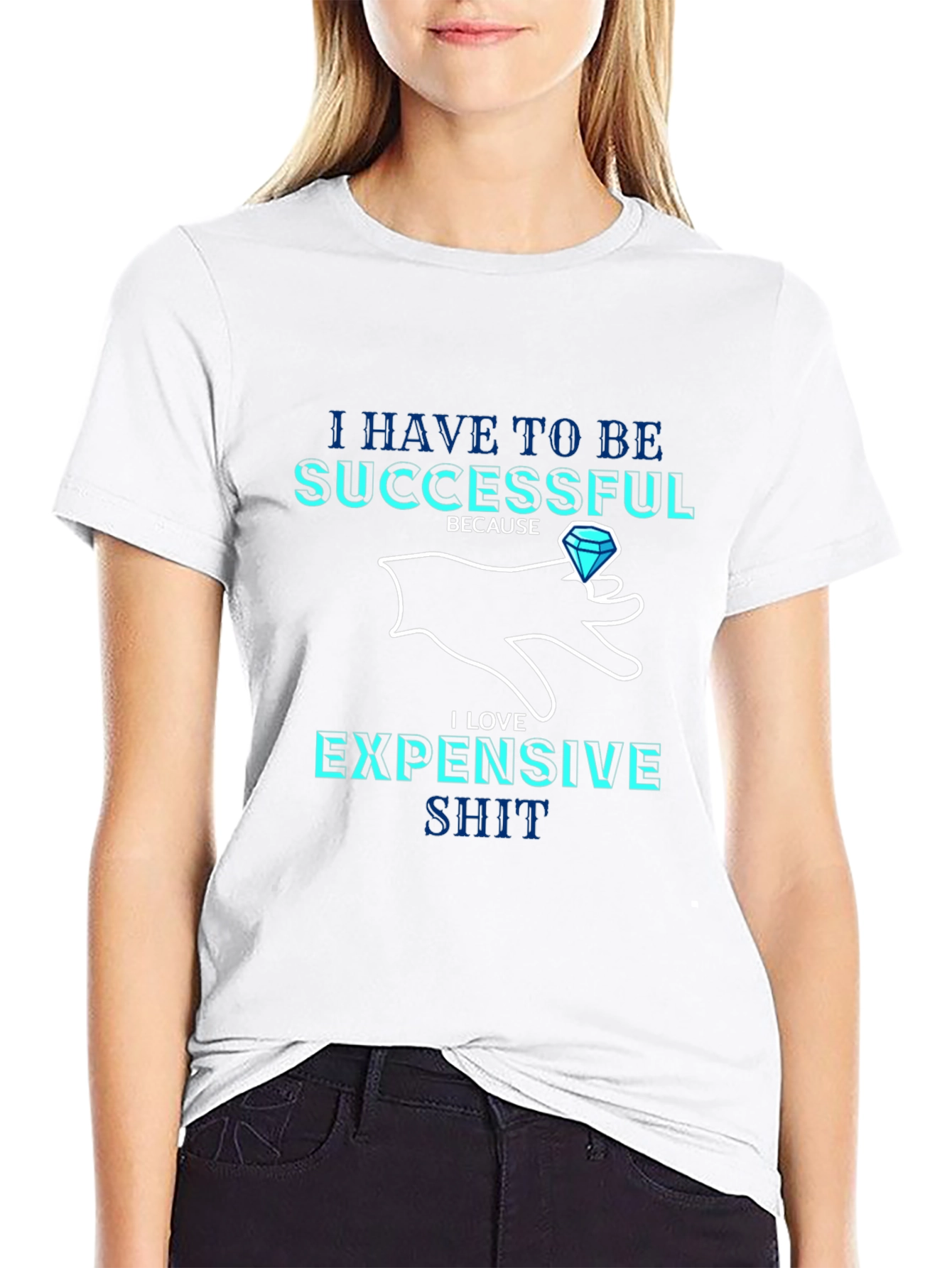 Successful & Expensive Black T-Shirt