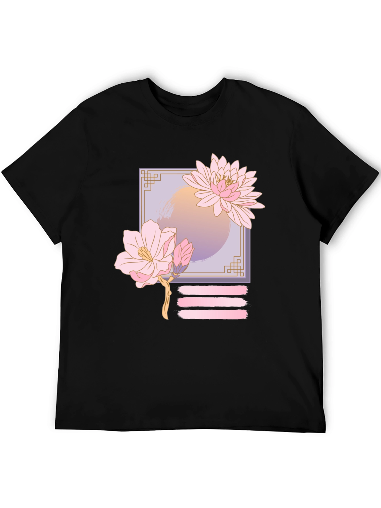 Floral Graphic Print T-Shirt - Casual Style