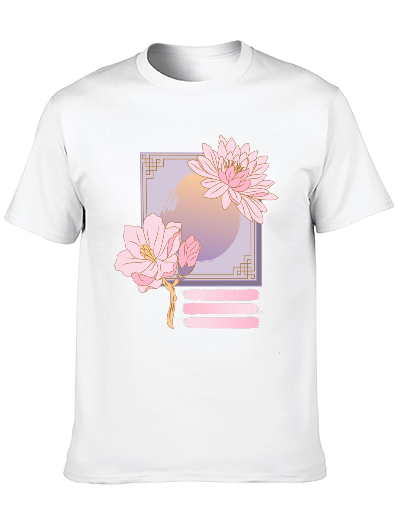 Floral Graphic Print T-Shirt - Casual Style