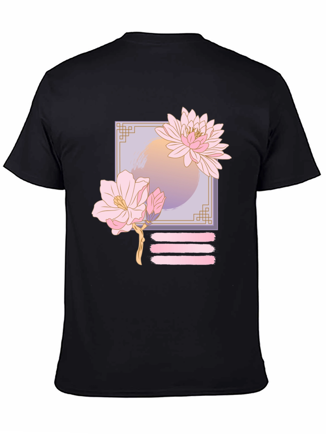 Floral Graphic Print T-Shirt - Casual Style