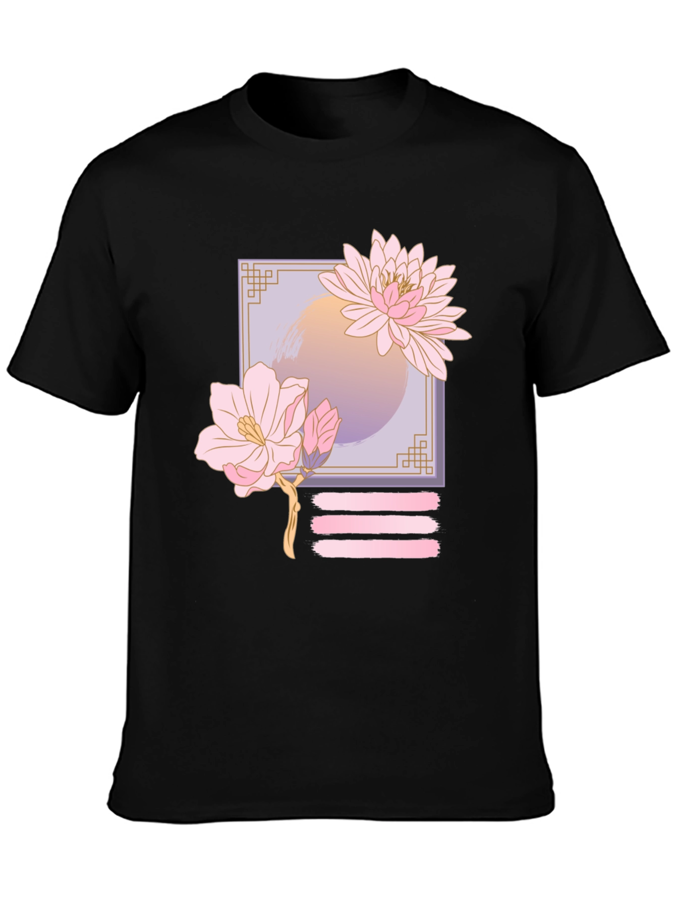 Floral Graphic Print T-Shirt - Casual Style
