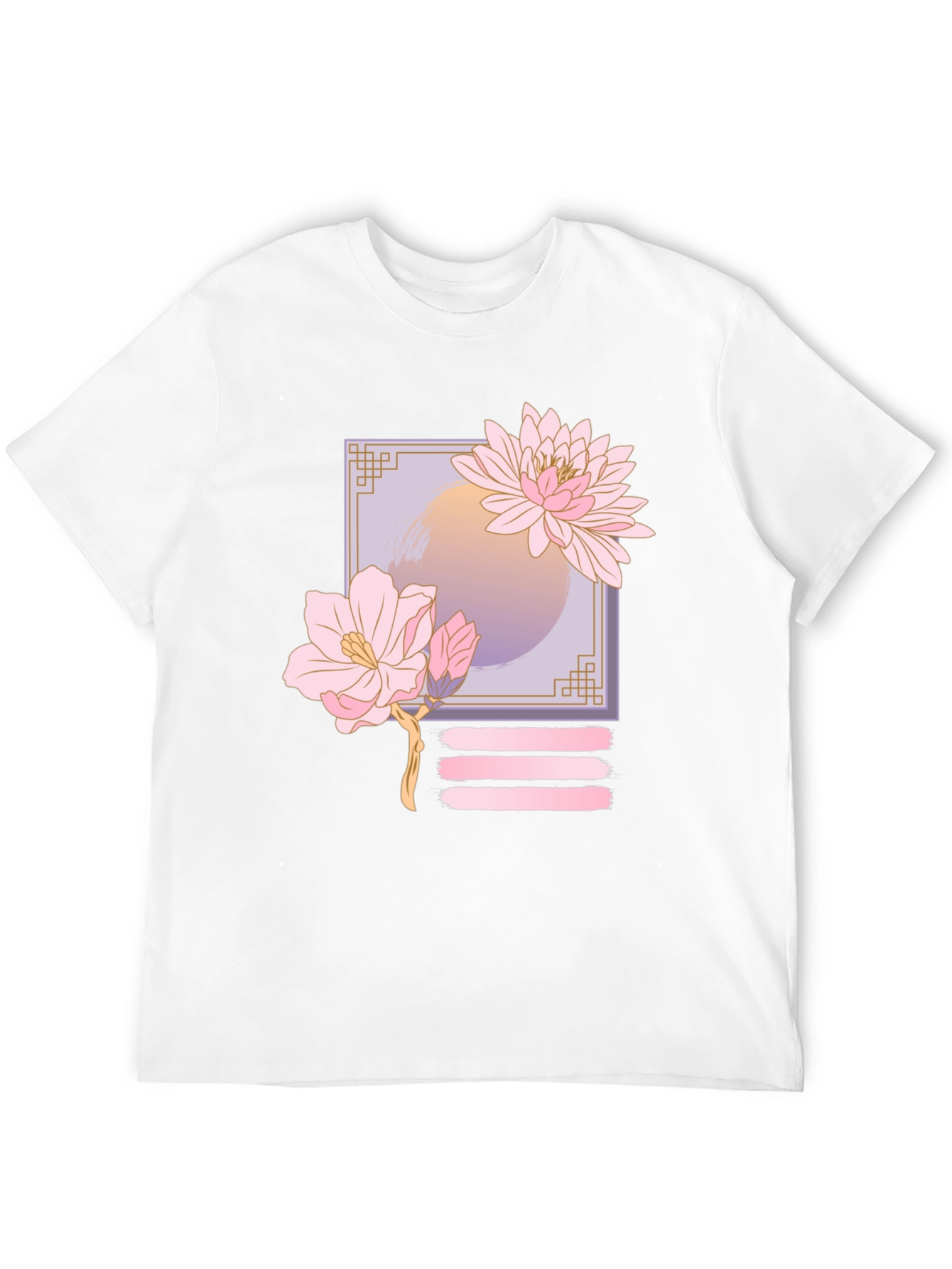 Floral Graphic Print T-Shirt - Casual Style