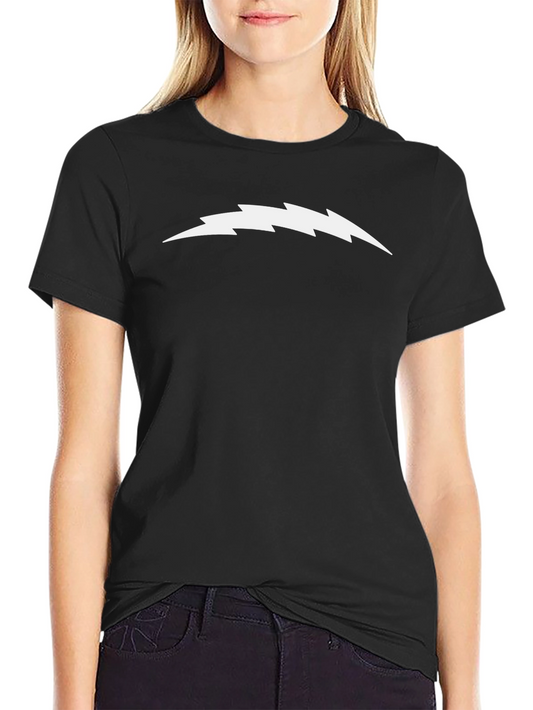 Modern Black T-Shirt with Bolt Graphic