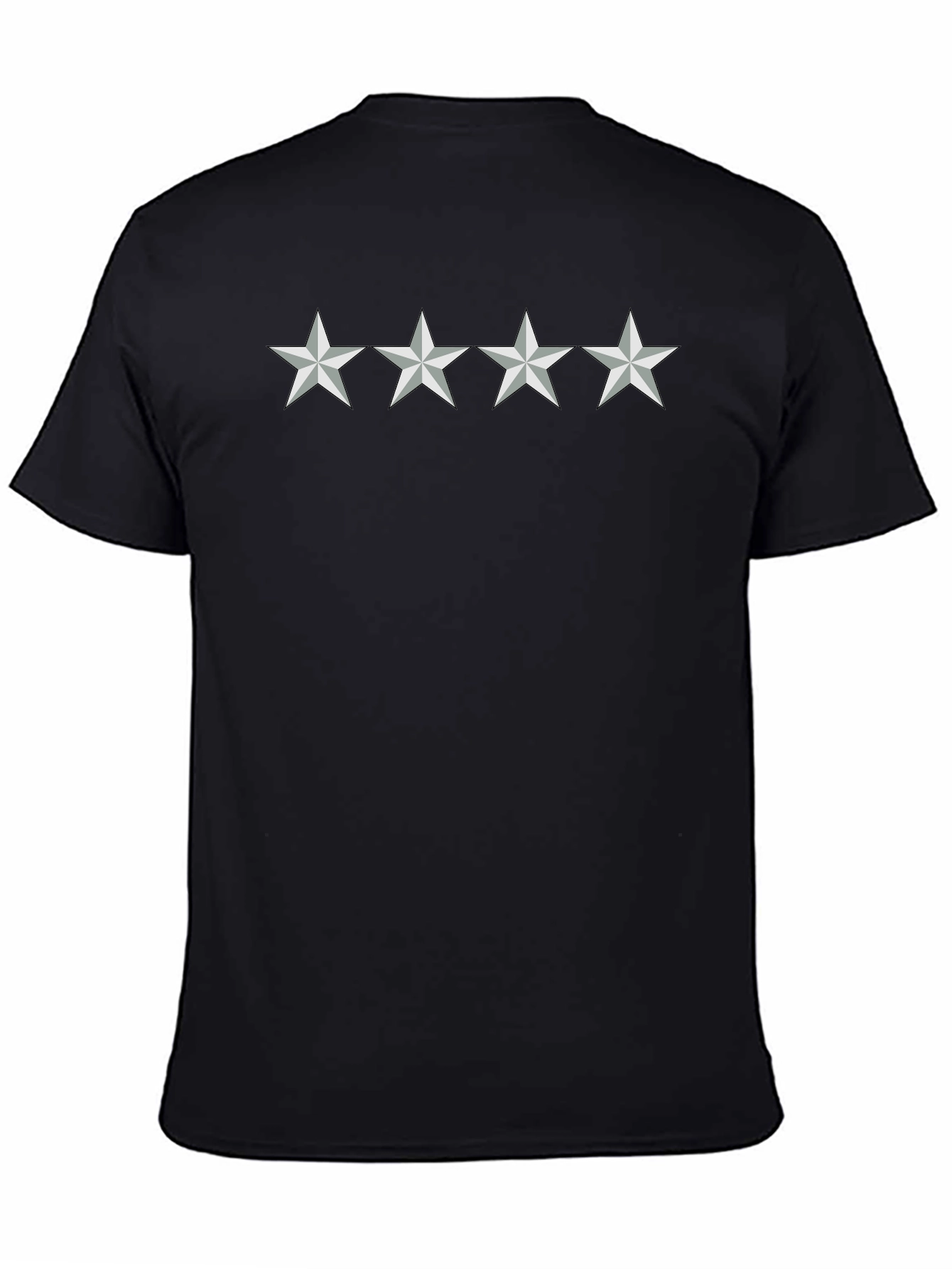 Four Star Graphic Black T-Shirt
