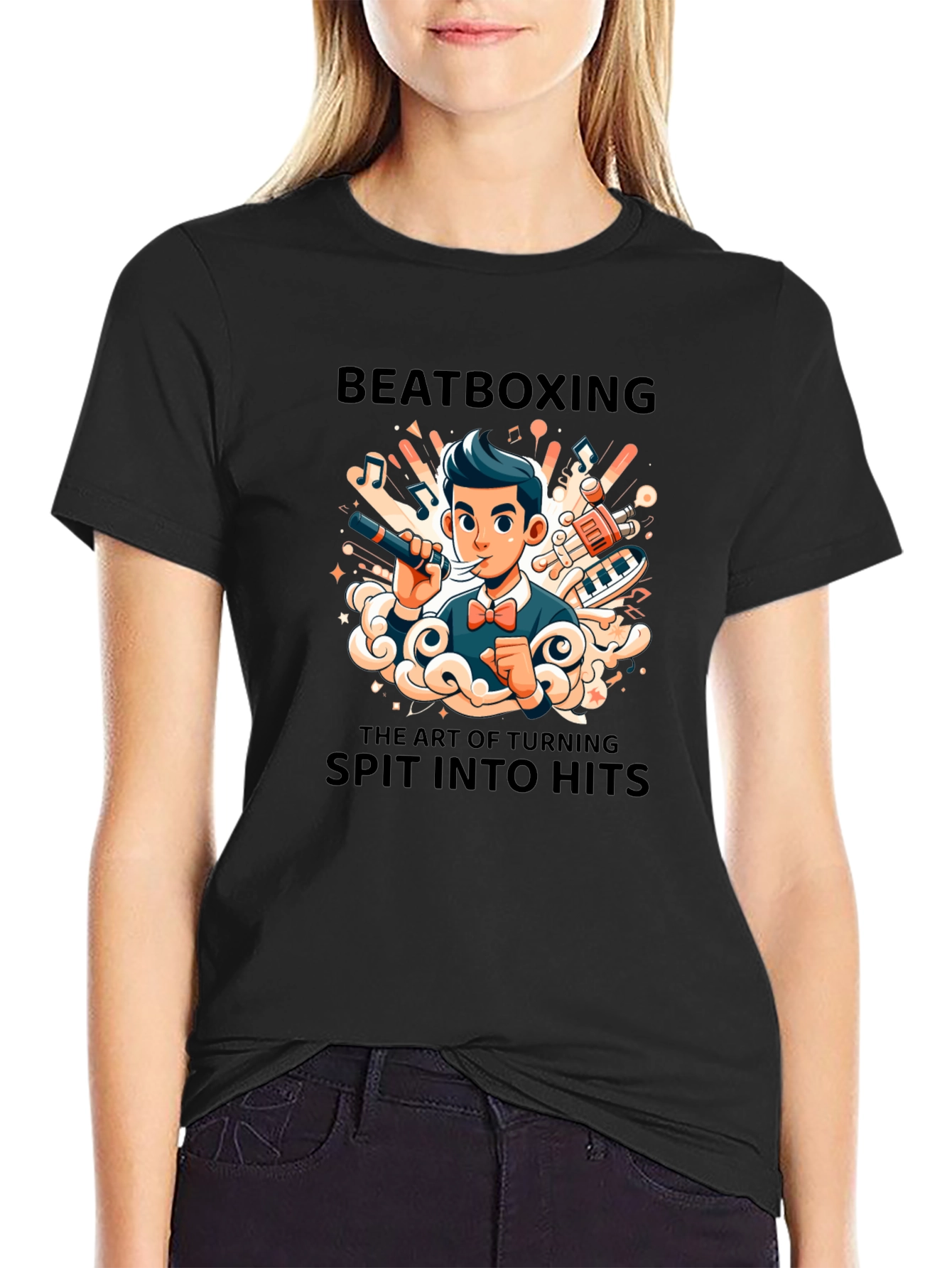 Beatboxing Art T-Shirt: Spit Into Hits