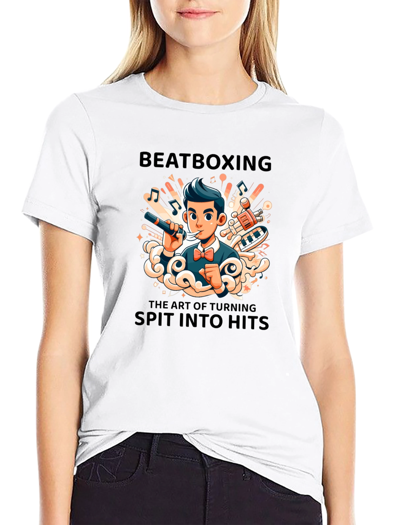 Beatboxing Art T-Shirt: Spit Into Hits