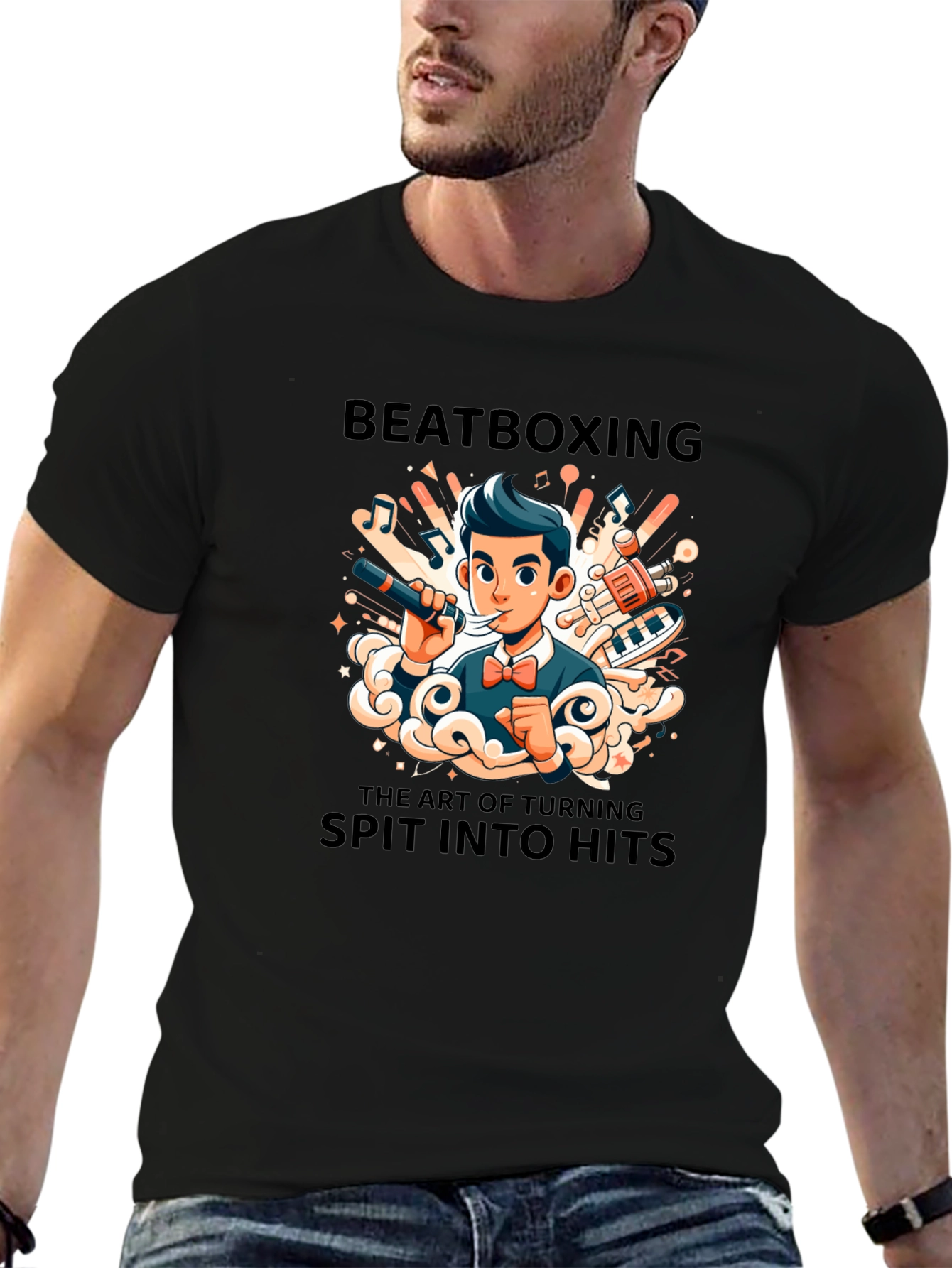 Beatboxing Art T-Shirt: Spit Into Hits
