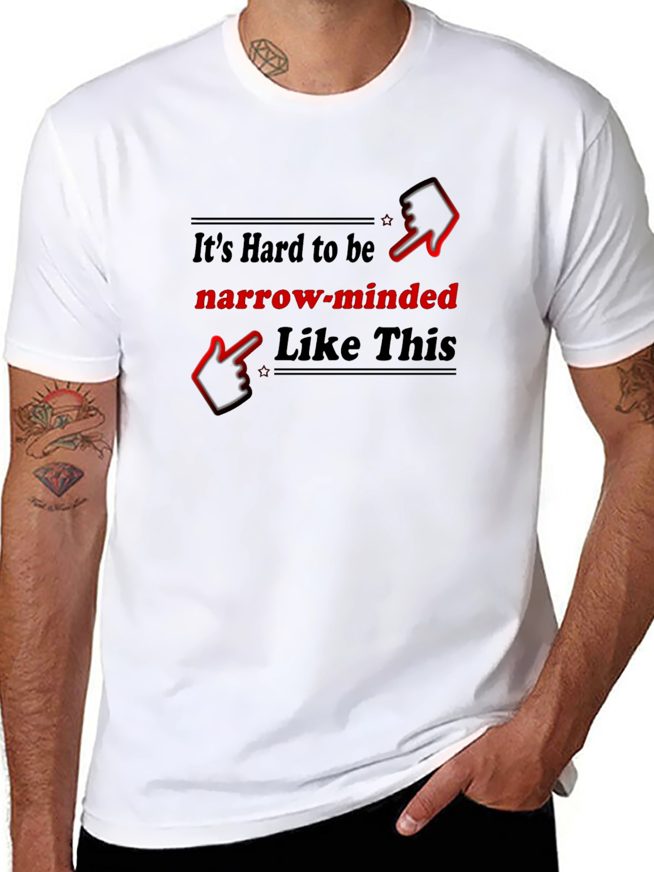 Narrow-Minded Graphic T-Shirt - Funny Statement Tee