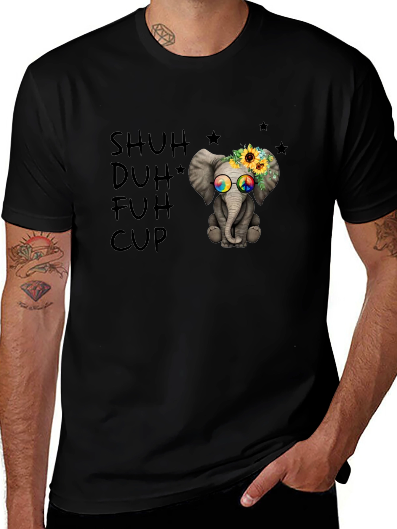 Shuh Duh Fuh Cup Elephant T-Shirt