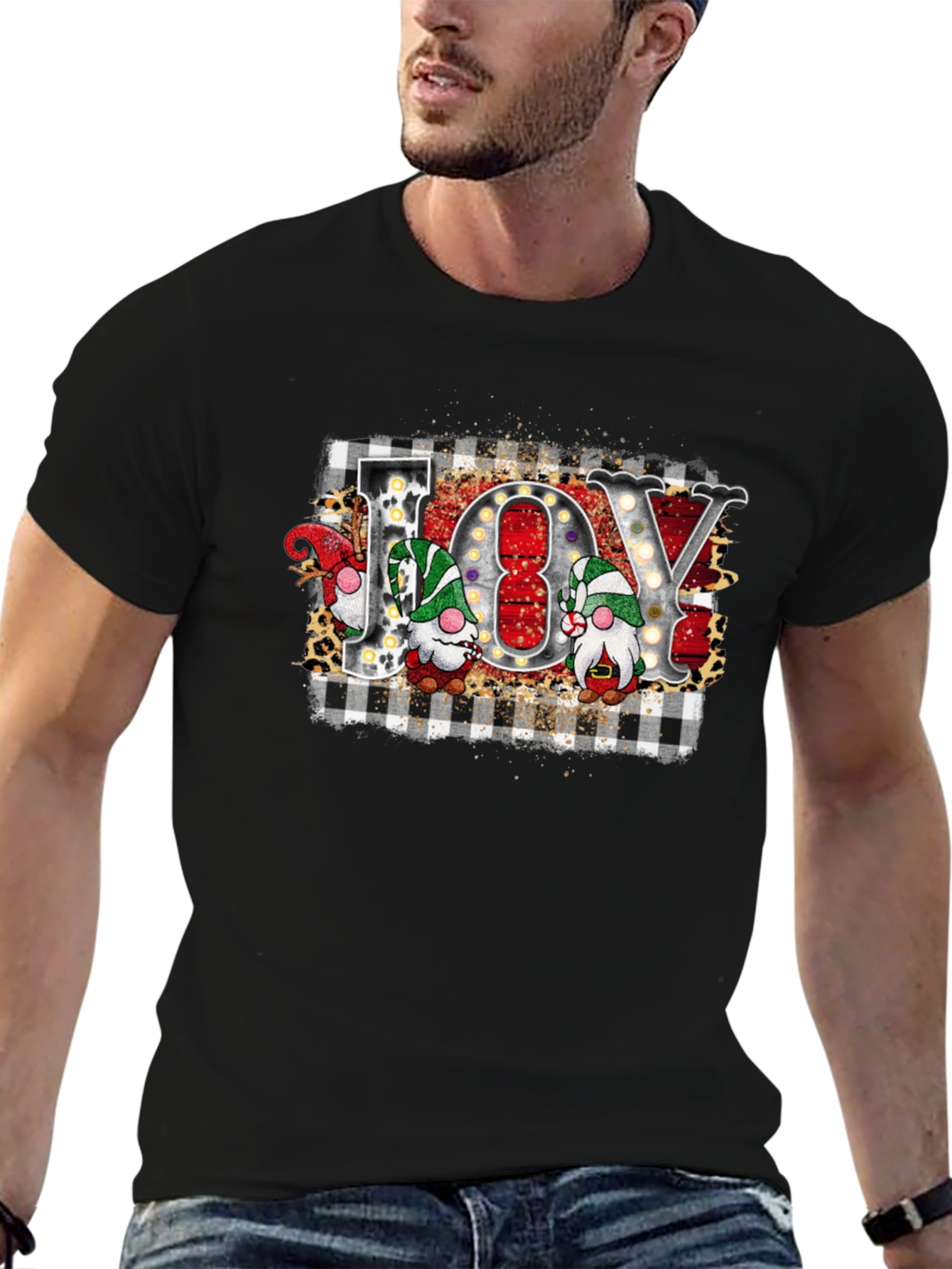 Joy Gnomes Christmas Graphic Tee
