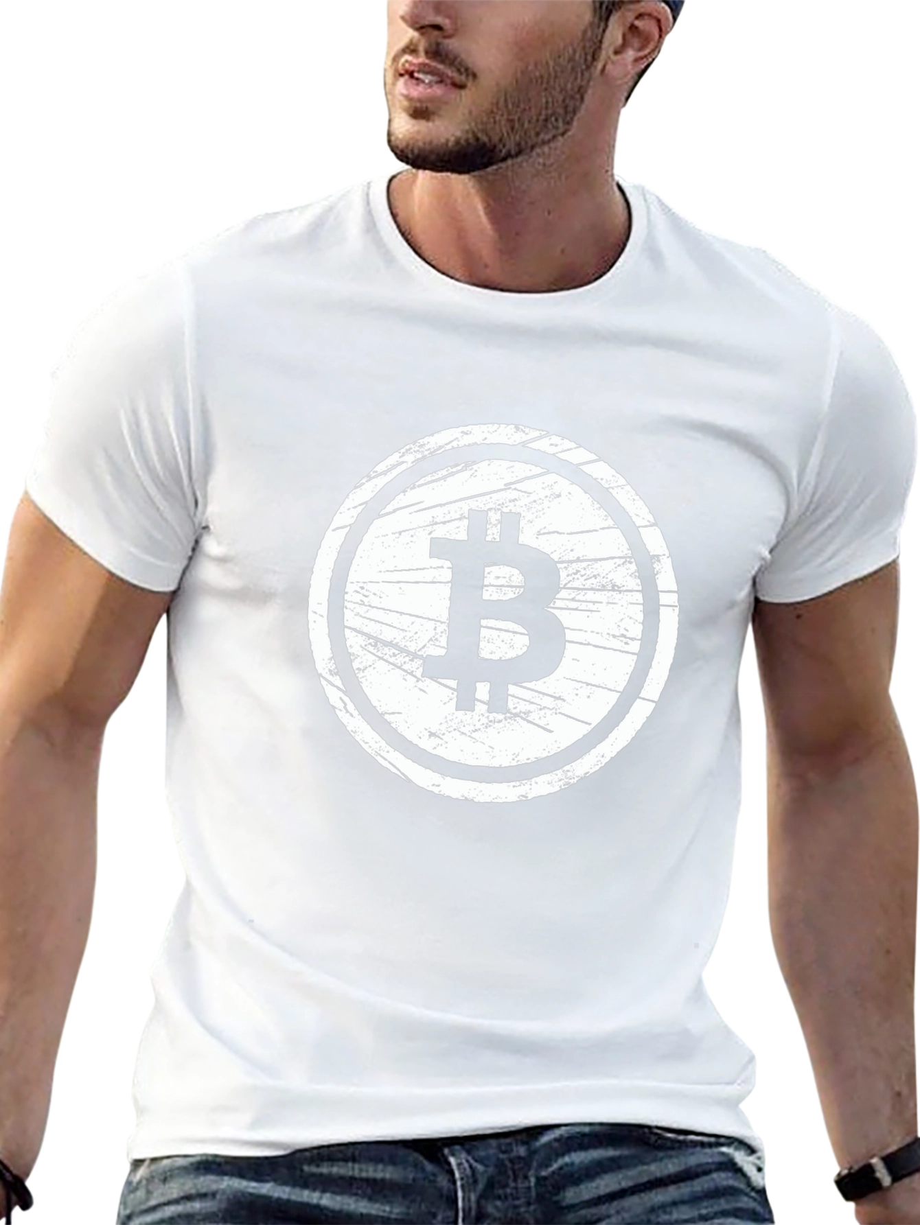 Bitcoin Logo Black T-Shirt Crypto Currency Tee