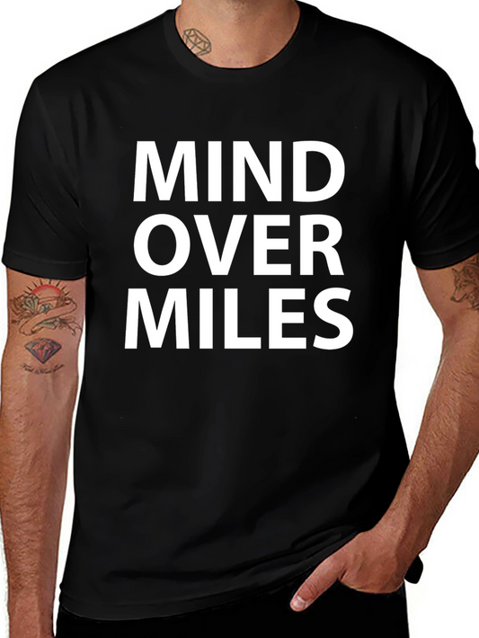 Mind Over Miles Graphic Tee - Black