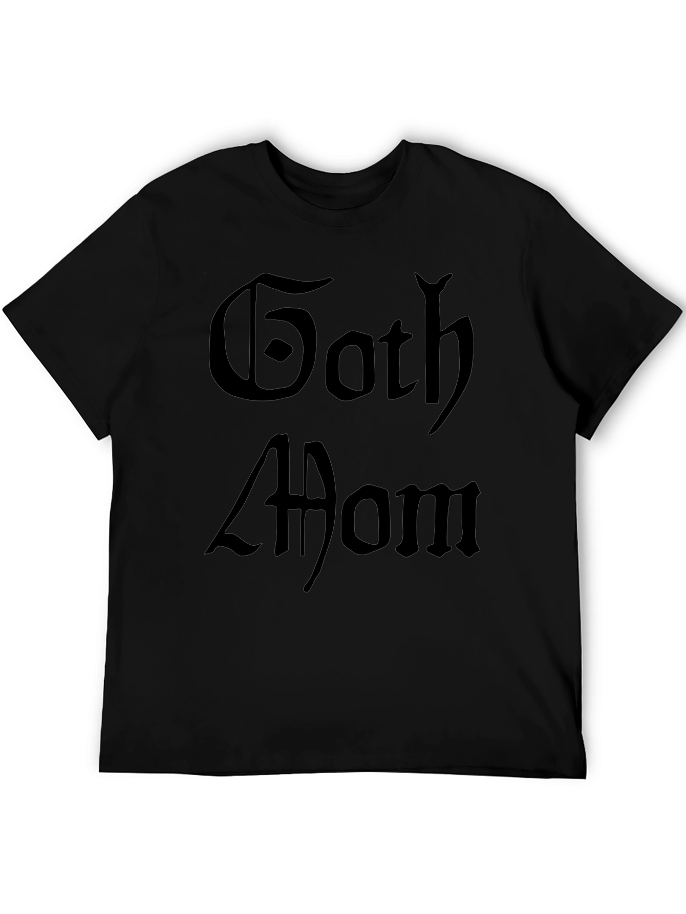 Goth Mom Black T-Shirt - Trendy Dark Style