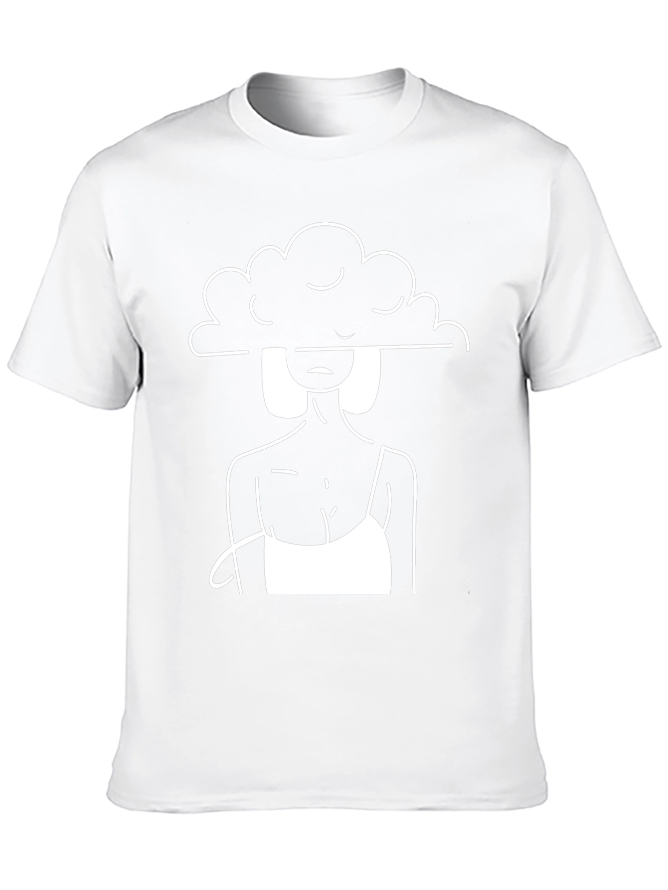 Abstract Woman Graphic Tee - Black Unisex T-Shirt