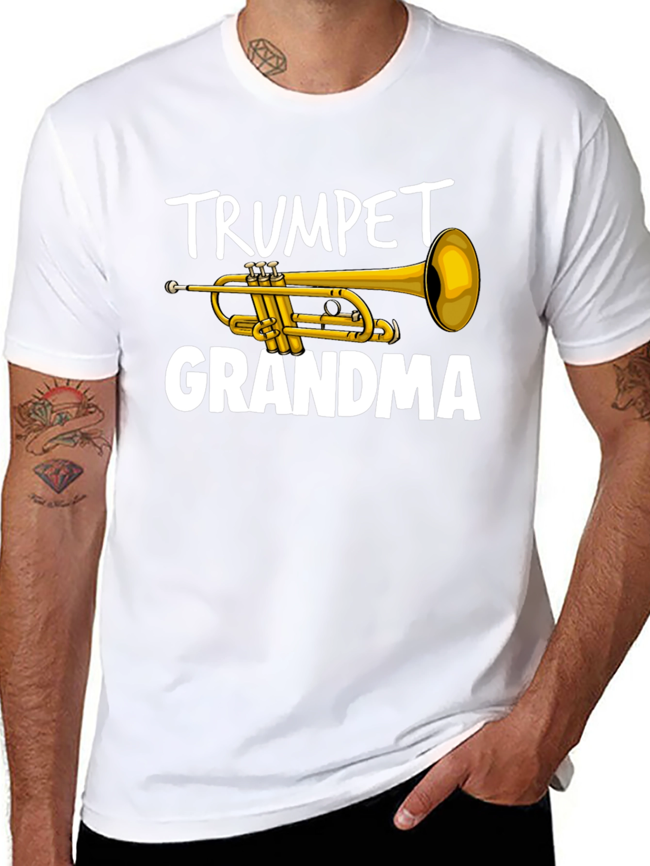 Trumpet Grandma T-Shirt - Musician Gift
