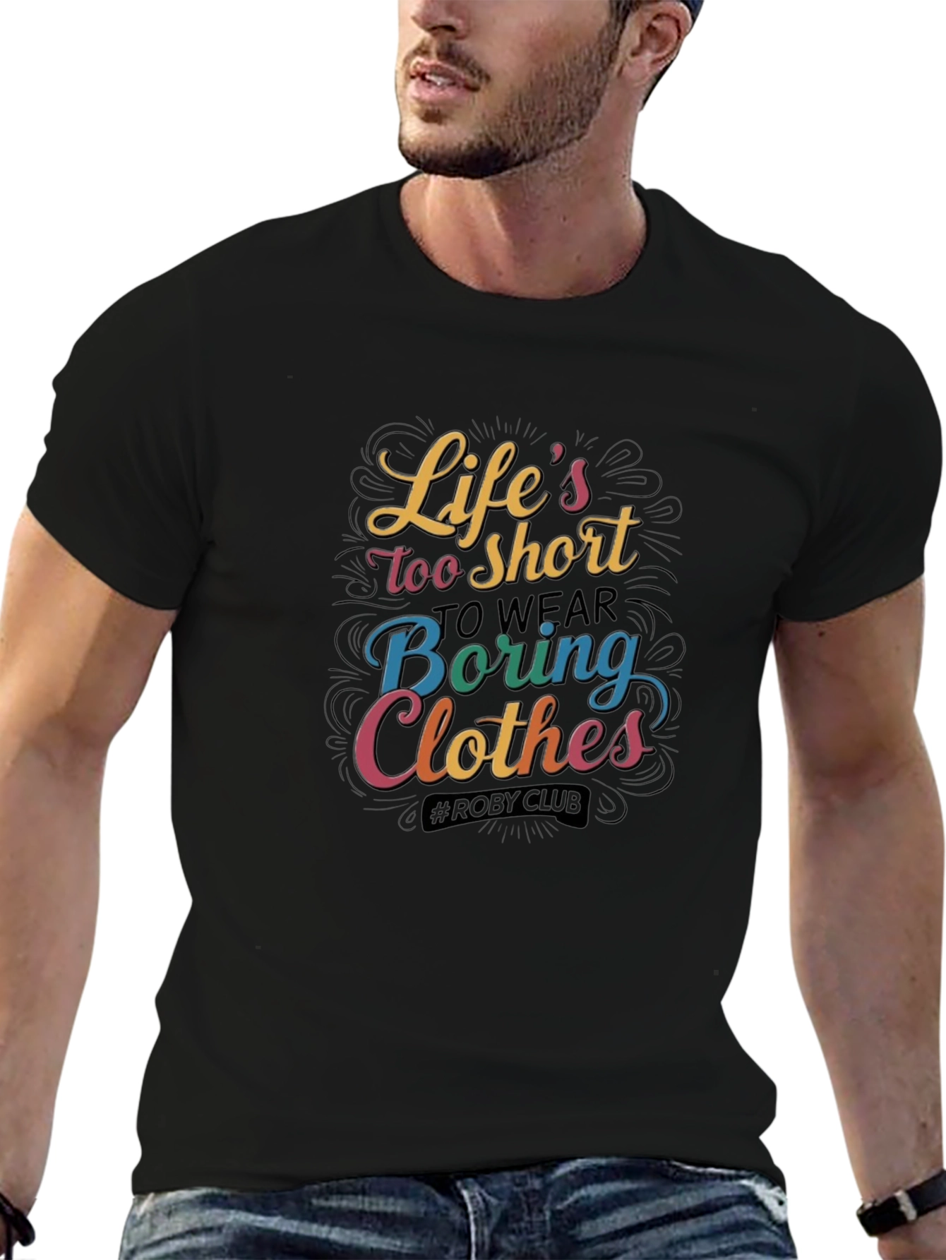 Lifes Too Short Black Graphic Tee