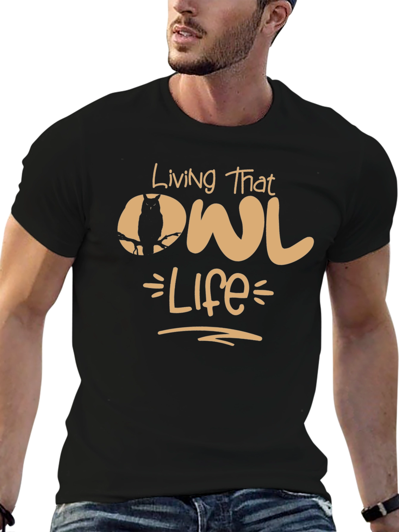 Living That Owl Life Graphic T-Shirt