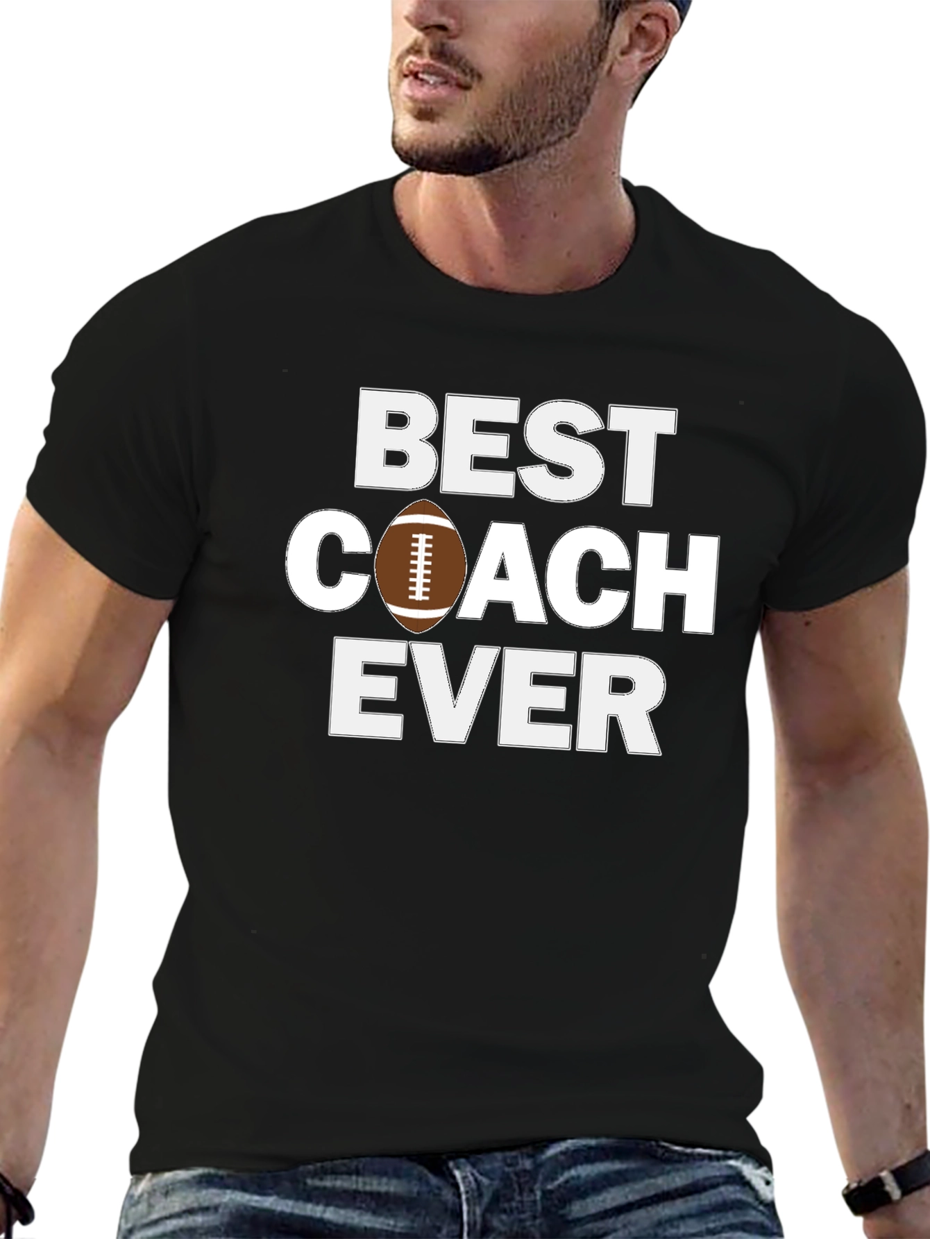 Best Coach Ever Football T-Shirt