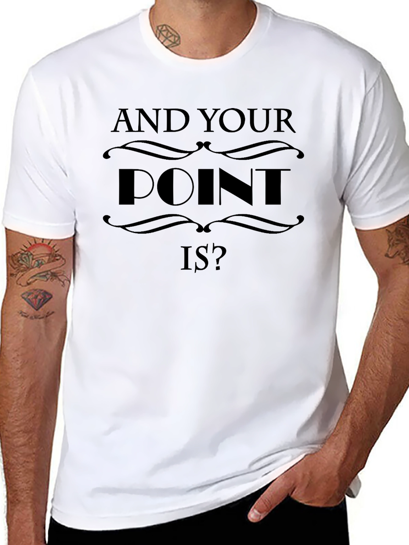 And Your Point Is? Graphic T-Shirt - Black