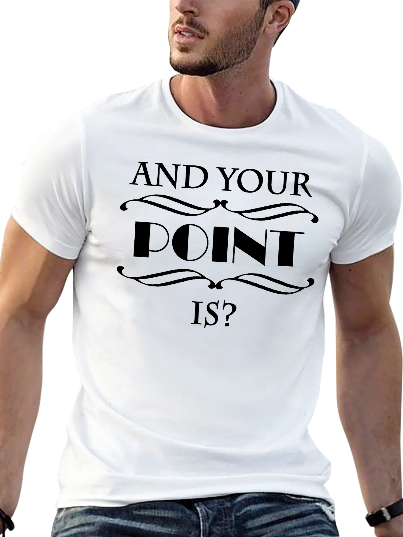 And Your Point Is? Graphic T-Shirt - Black
