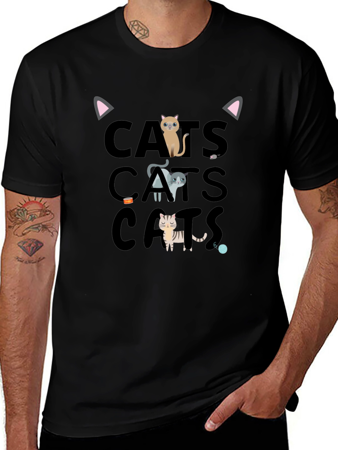 Cats Graphic Tee - Fun & Stylish!