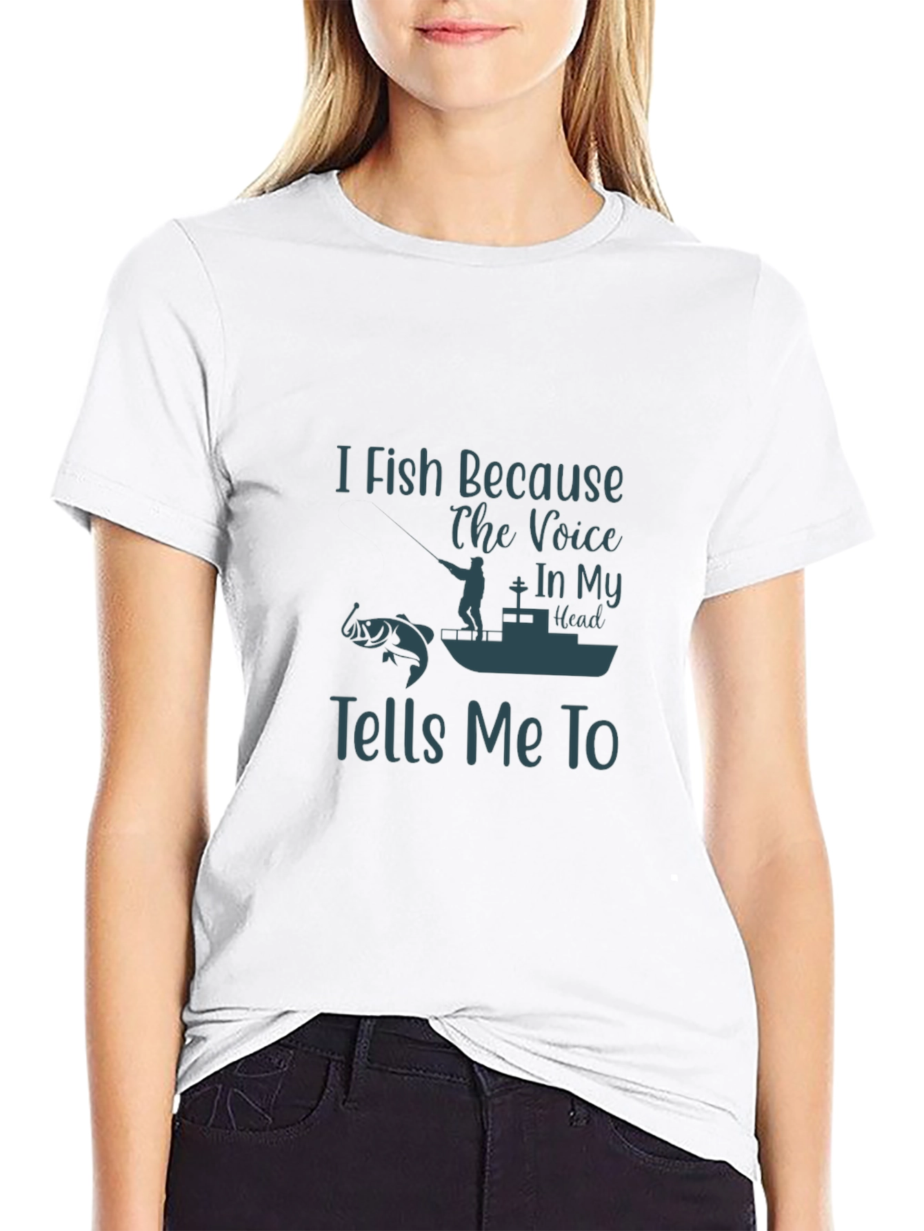 I Fish Because T-Shirt - Fishing Lover Tee