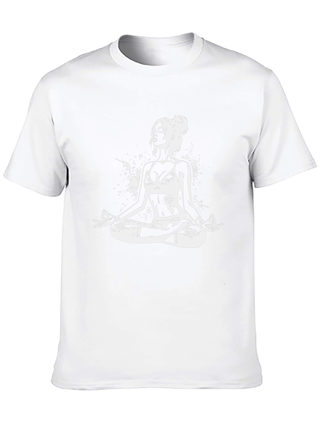 Yoga Pose Graphic Black T-Shirt