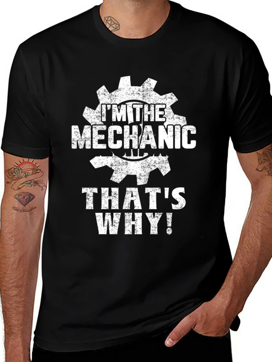 Im The Mechanic T-Shirt - Black