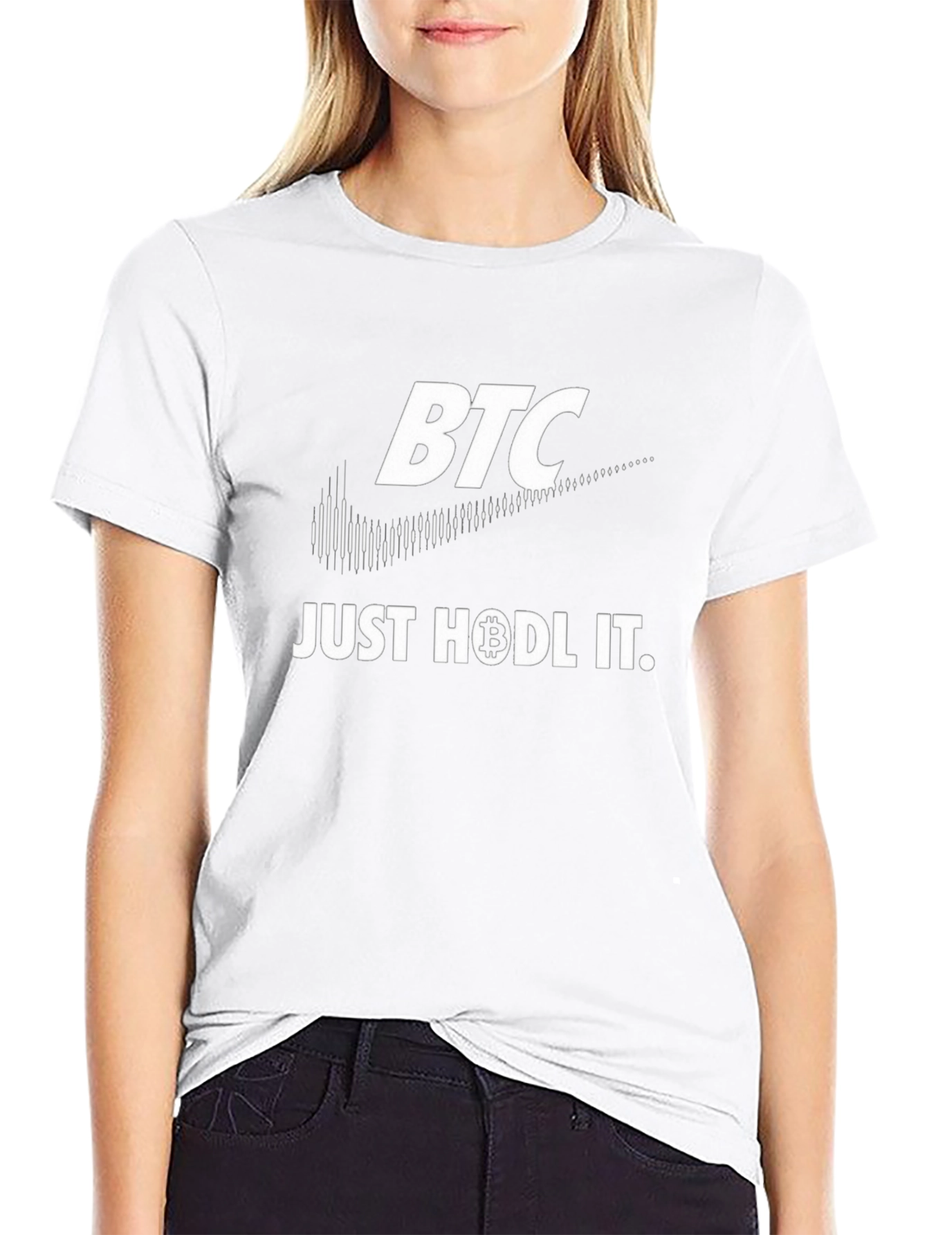 BTC Just Hodl It Black T-Shirt
