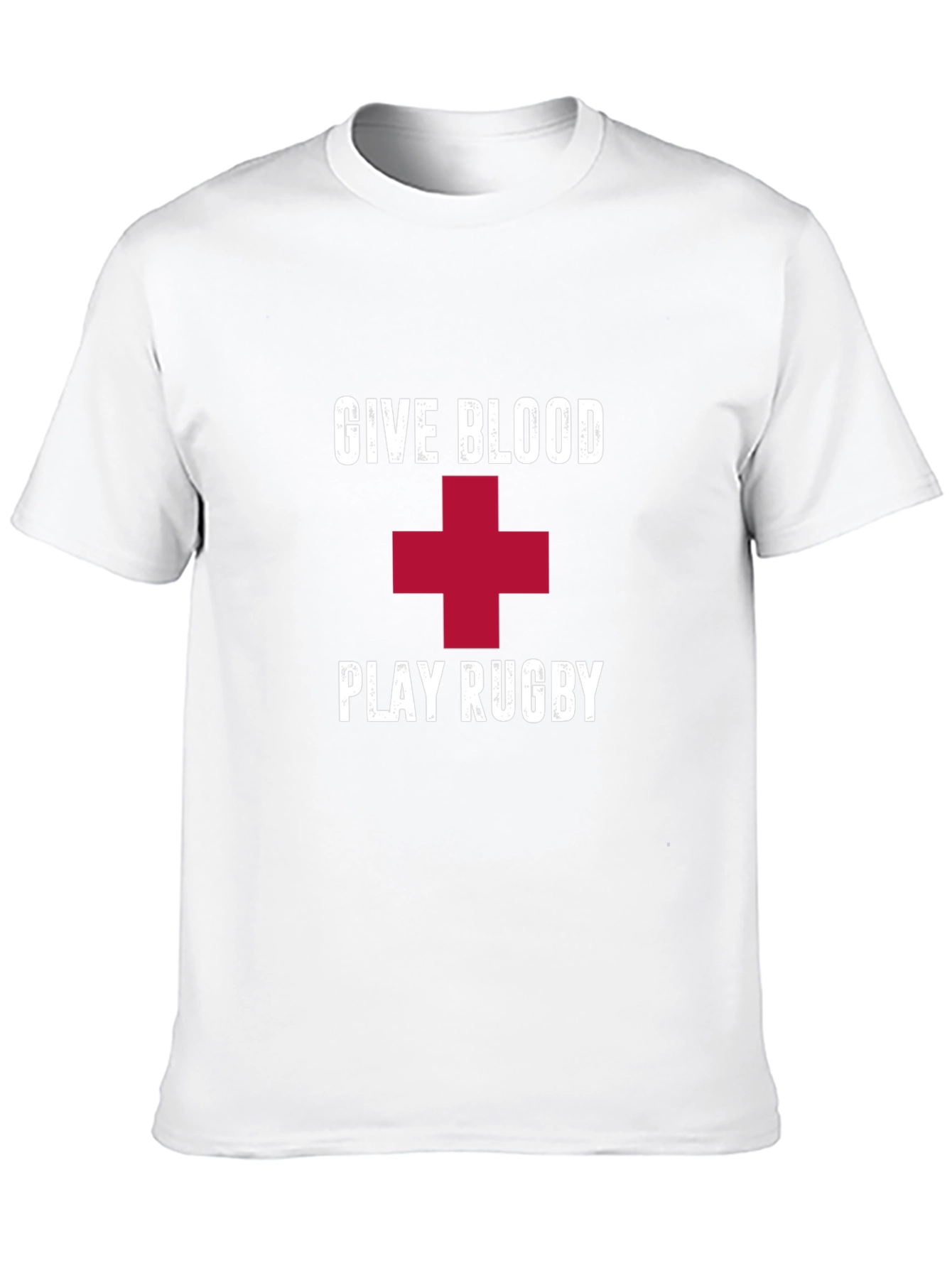 Give Blood Play Rugby Black T-Shirt