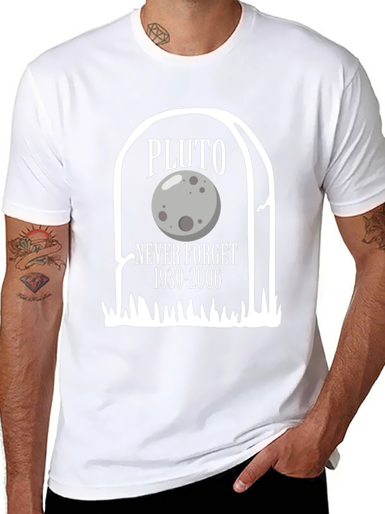 Pluto Never Forget Graphic Tee