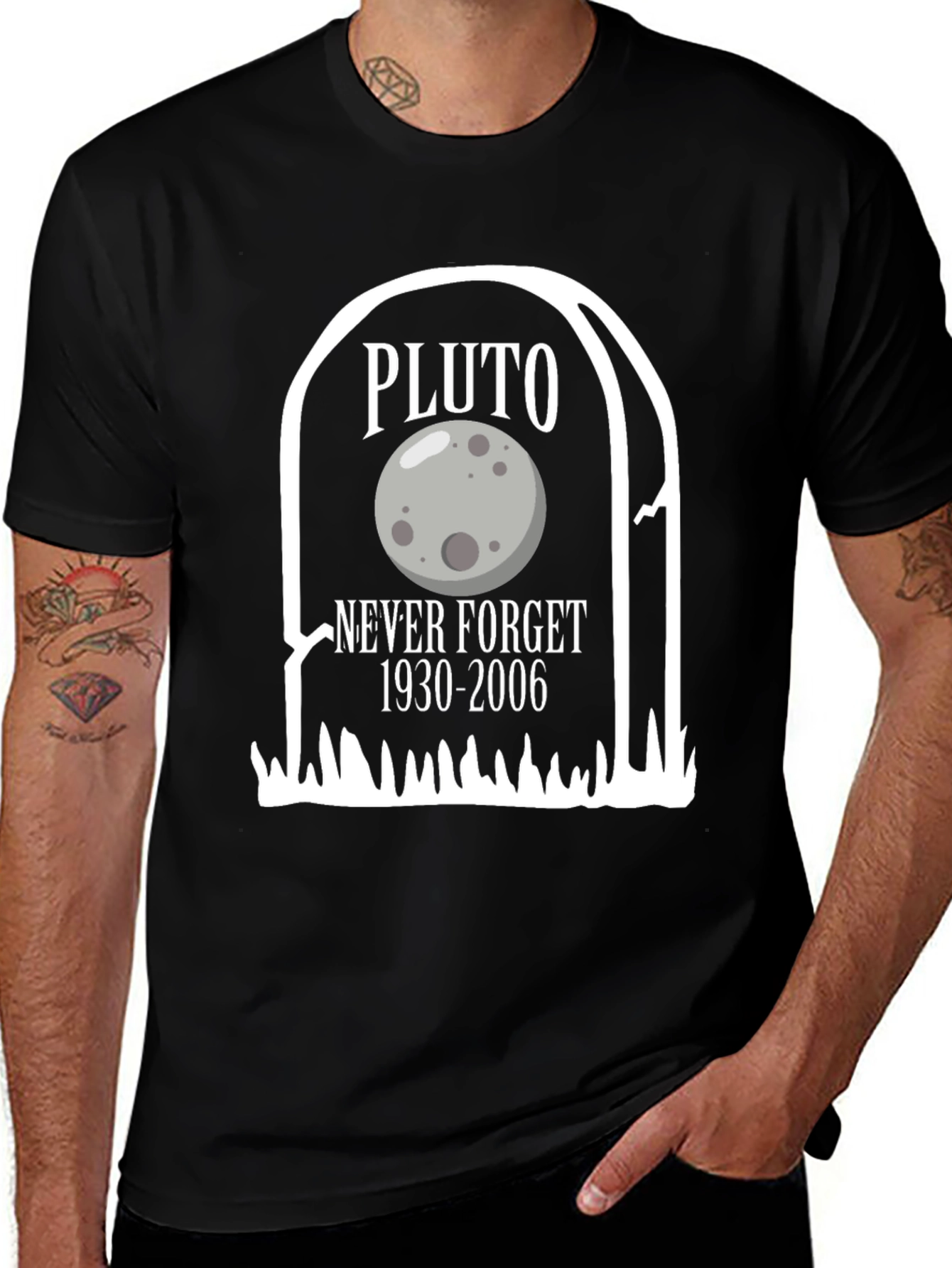 Pluto Never Forget Graphic Tee