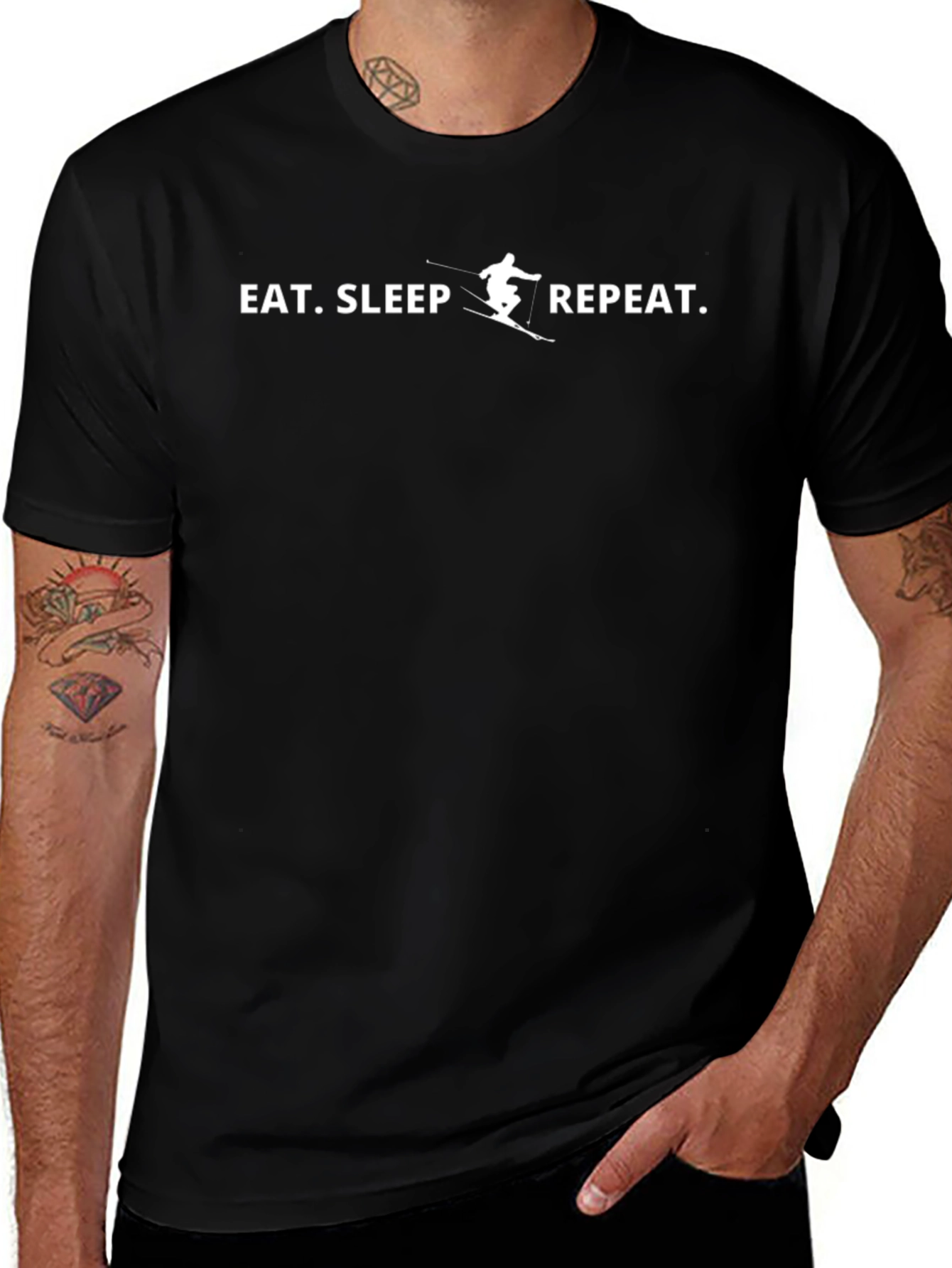 Eat Sleep Ski Repeat T-Shirt