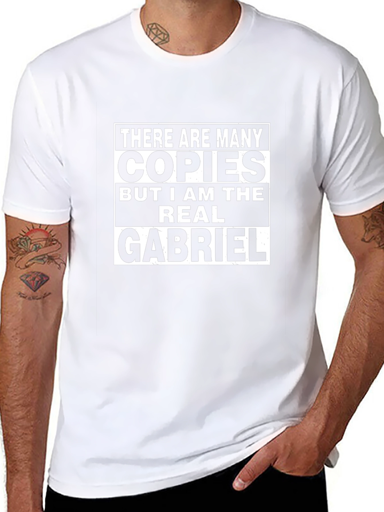There Are Many Copies T-Shirt Novelty Gabriel Tee