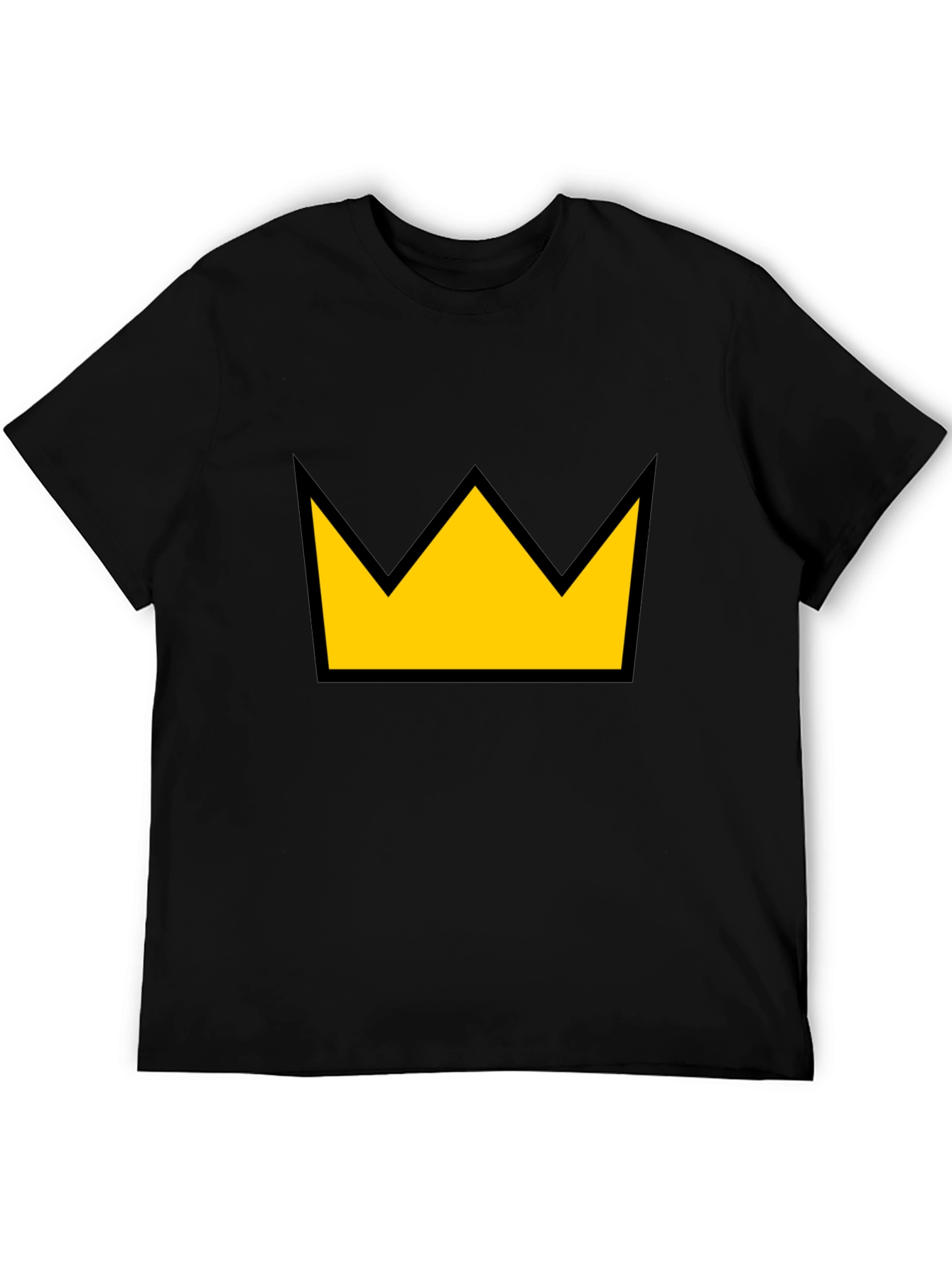 Crown Graphic Tee - Black T-Shirt Yellow Crown