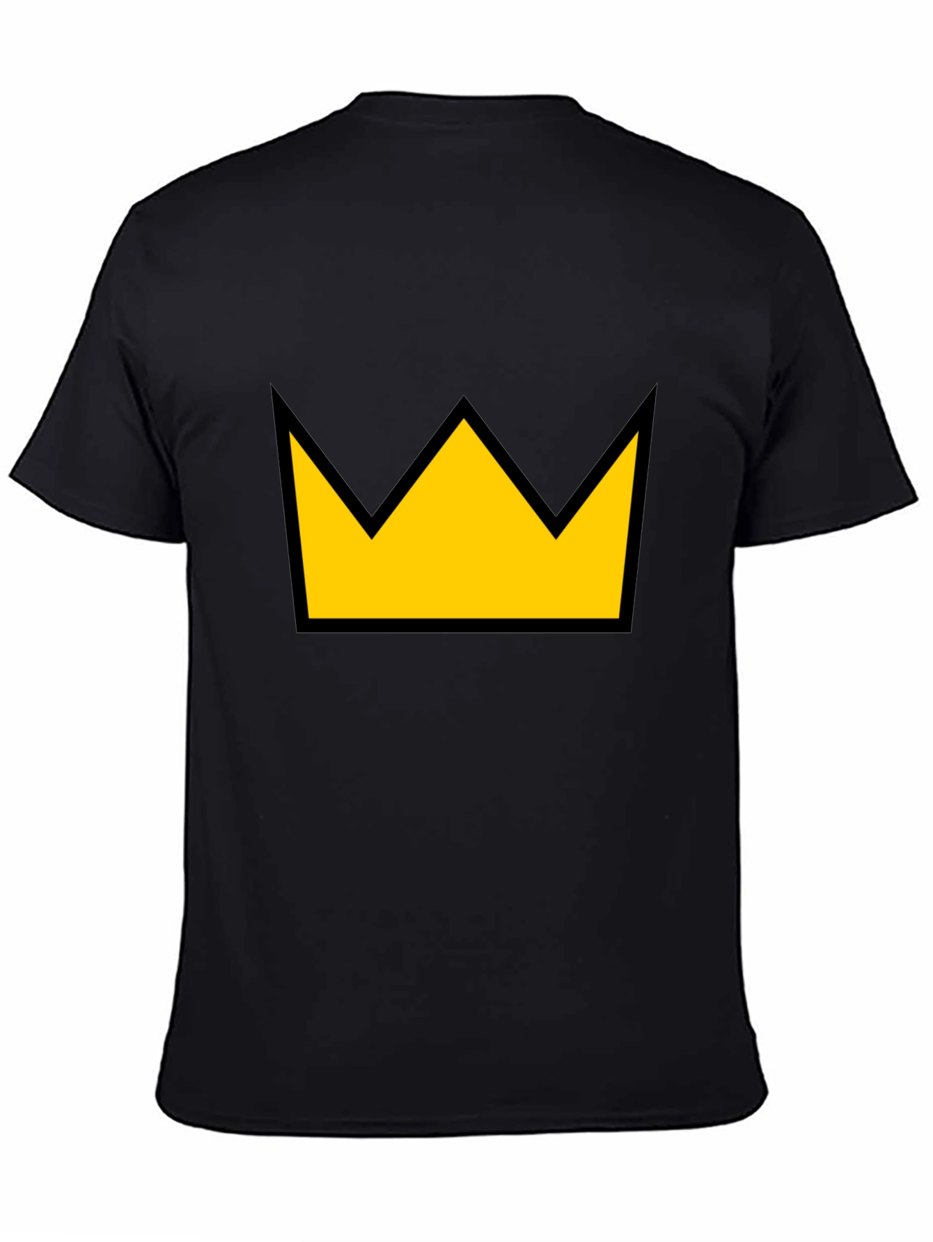 Crown Graphic Tee - Black T-Shirt Yellow Crown