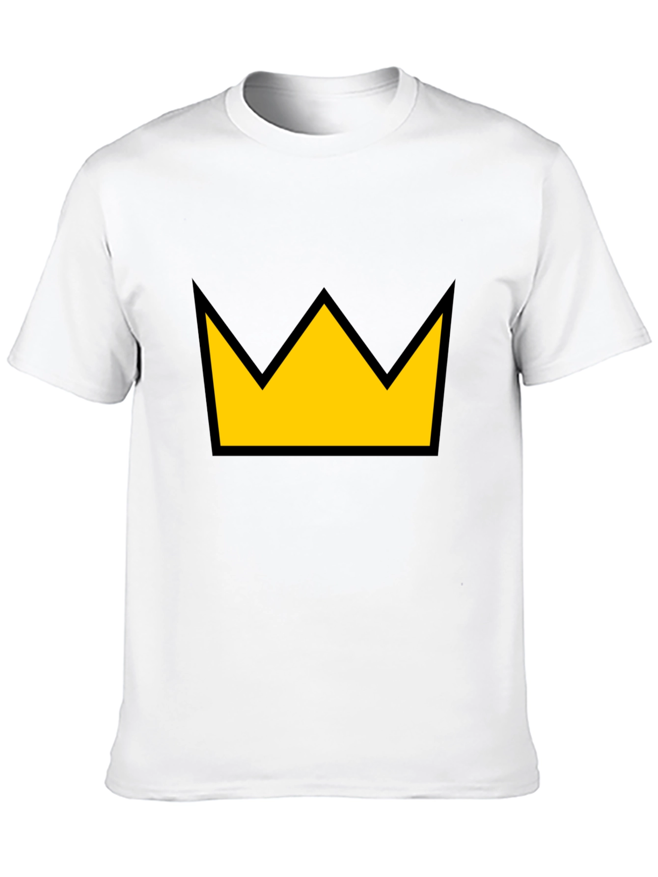 Crown Graphic Tee - Black T-Shirt Yellow Crown