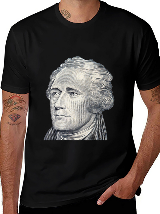 Hamilton Graphic Tee - Black Crew Neck T-Shirt