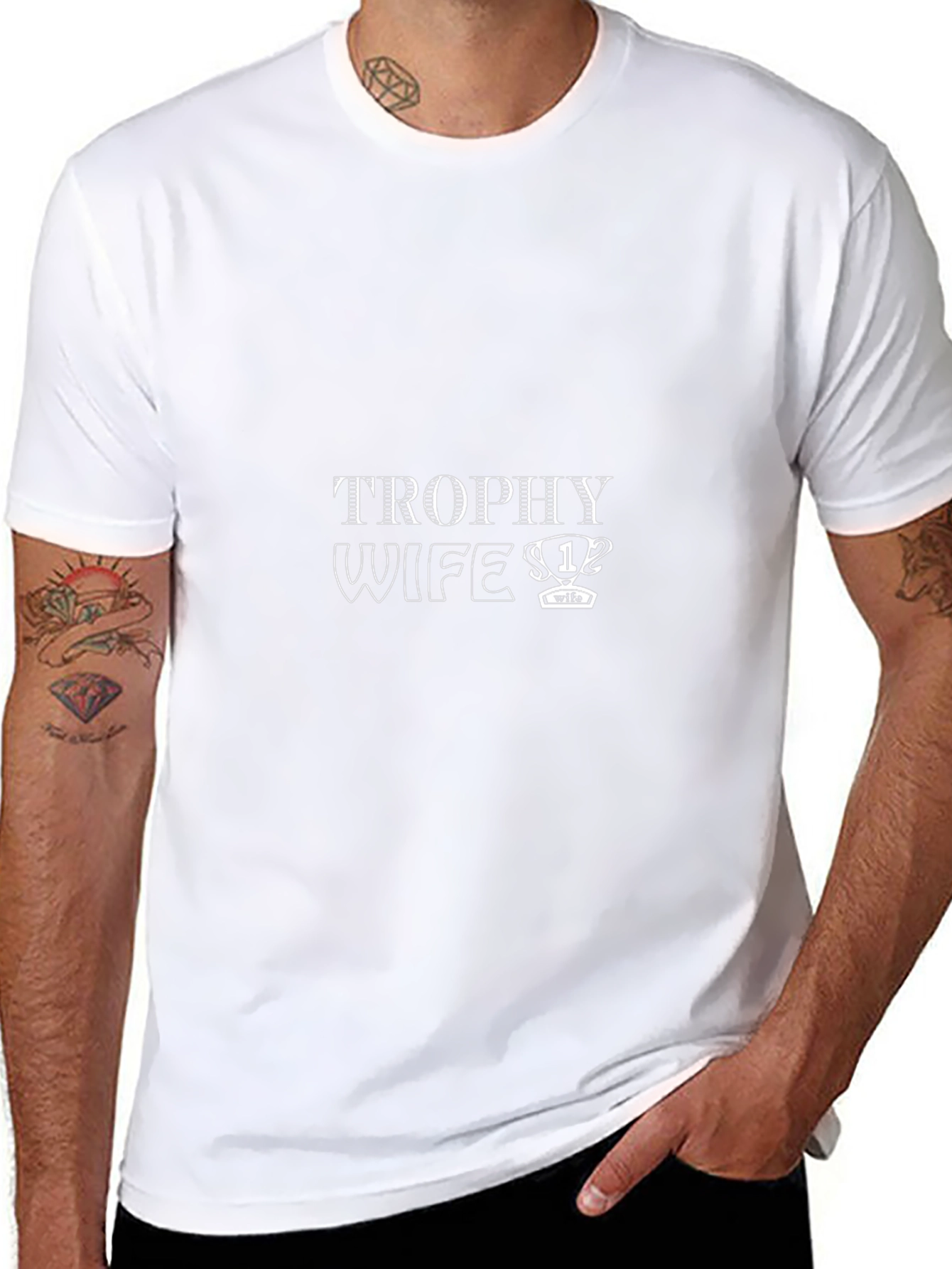 Trophy Wife Graphic Tee - Black