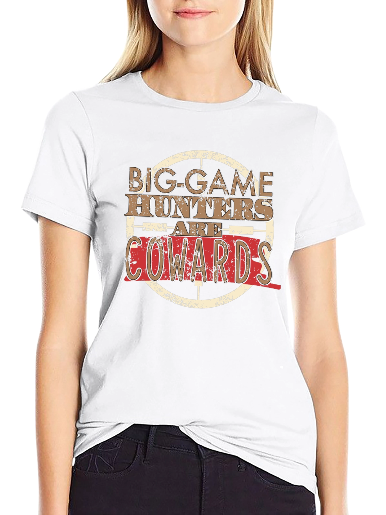 Big Game Hunters Are Cowards Graphic T-Shirt